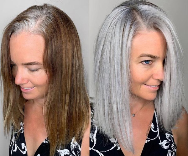 Couleur de cheveux blond cendré. Photos avant et après coloration, peinture